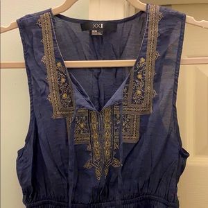 Forever 21 Embroidered Tank